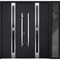Vdomdoors Steel Double Doors Deux 1755 Black Enamel Sidelight Exterior Window Stainless Inserts Single Modern DEUX1755DEXD-BLK-RH-W72+16 x H80 - alternate 5