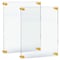 Azar Displays 22inW x 28inH Sign Holder with 1in GOLD Caps and Standoffs, 2PK 105530-GLD-2PK - alternate 1