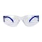 Bison Life Safety Glasses, Anti-Scratch, Clear Lens Blue Temple Lens, Frameless BLSH-ESCR-CLLCT-SG7BL-12 - alternate 1