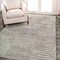 Jonathan Y Petra Abstract Stripe Geometric Shag Gray/Ivory 3 ft. x 5 ft. Area Rug MOH407B-3 - alternate 4
