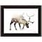 Homeroots Arctic Reindeer 2 Black Framed Print Wall Art 405093 - alternate 1