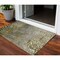 Homeroots 3' X 5' Brown Gray And Ivory Abstract Washable Indoor Outdoor Area Rug 603077 - alternate 1