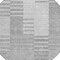 Homeroots 8' Silver Gray And Ivory Round Striped Washable Indoor Outdoor Area Rug 581673 - alternate 3