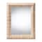Bali & Pari Adino Bohemian Woven Natural Grasscloth Rectangle Accent Mirror 255-14038-ZORO - alternate 1
