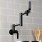 Kingston Brass Wall Mount Pot Filler Faucet, Matte Black KS4100KL - alternate 4