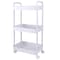 Organize It All 3 Tier Rolling Cart in White 15261-WHITE - alternate 1