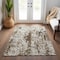 Homeroots 8' X 10' Brown And Ivory Abstract Washable Indoor Outdoor Area Rug 612608 - alternate 3