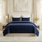 Lavish Home 3PC Velvet King Quilt Set & Matching Pillow Shams Medium Weight Ultra Soft Luxury Cotton Velvet 66-004-VN-K - alternate 1