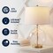 Jonathan Y Rae 26.5 in. Modern Glam Glass/Metal Gourd LED Table Lamp, Clear/Brass Gold JYL1067C - alternate 3