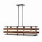 Jonathan Y Horizon 34" 4-Light Rustic Farmhouse Iron Linear LED Pendant, Wood Finished/Oil Rubbed Bronze JYL1306A - alternate 5