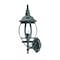 Homeroots Matte Black Ornamental Glass Globe Wall Light 398572 - alternate 1