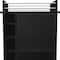 Homeroots Black Rolling Bar Cart With Wine Storage 477703 - alternate 3