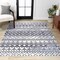 Jonathan Y Azmar Moroccan Geometric Distressed Ivory/Black 5 ft. x 8 ft. Area Rug MOH504A-5 - alternate 1