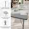 Flash Furniture Wren 48 in x 24 in Adjustable Height Activity Table, Thermal Laminate Top, Short Legs, Gray XU-A2448-REC-GRY-T-P-GG - alternate 4