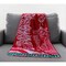 Homeroots Queen Green And Red Mod Acrylic Woven Blanket 366046 - alternate 3