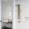 Vigo 39 in. H x 4 in. W 2-Jet Shower Panel System with Round Head & Hand Shower Wand, Matte Brushed Gold VG08016MG - alternate 2