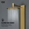 Vigo 39 in. H x 4 in. W 2-Jet Shower Panel System with Round Head & Hand Shower Wand, Matte Brushed Gold VG08016MG - alternate 3