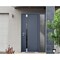 Vdomdoors Steel Door Cynex 6777 Grey Sidelight Exterior Window Stainless Inserts Single Modern Painted-W36+16 CYNEX6777EXD-GRE-W36+16 x H80-Right-hand Inswing - alternate 2
