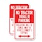 Signmission Parking Restriction Sign No Tractor Trailer Parking, Vi, 18'' X 24'', Heavy Gauge Aluminum, 2PK A-1824-2PACK-23372 - alternate 1