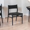 Homeroots Five Piece Brown and Black Round Dining Set with Four Chairs 571725 - alternate 4