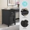 Martha Stewart 22.75 in H, 54 in W X Engineered Wood, Steel, Black Frame/Brushed Nickel Hardware ZG-ZP-09-BK-MS - alternate 5