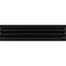 Apollo Tile Arte 1.97 in. x 7.87 in. Matte Black Ceramic Subway Deco Wall and Floor Tile 4.1 sqft/case, 38PK RID88BLKDECM - alternate 1