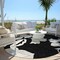 Homeroots 8' Black Gray And Silver Round Floral Washable Indoor Outdoor Area Rug 589526 - alternate 2