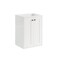 James Martin Vanities Chianti 20 in. Single Vanity, Glossy White, Matte Black, w/ White Glossy Composite Stone Top 533V20GWMBKWG - alternate 3