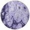 Homeroots 8' Purple And Lavender Round Abstract Washable Indoor Outdoor Area Rug 577165 - alternate 3