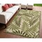 Homeroots 4' X 6' Ivory And Green Palm Leaf Indoor Outdoor Area Rug 548153 - alternate 3