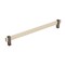 Amerock Mulino 10-1/16 in 256 mm Center-to-Center Silver Champagne/Black Nickel Cabinet Pull BP36726SCBN - alternate 1
