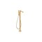 Axor Citterio C Freestanding Tub Filler Trim with 1.75gpm Handshower- Cubic Cut in Brushed Gold Optic 49441251 - alternate 1