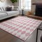 Homeroots 5' X 8' Pink And Ivory Geometric Washable Indoor Outdoor Area Rug 577092 - alternate 4