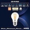 Luxrite A15 Edison LED Bulb, 60W Equivalent, 8.5W, Dimmable, 3500K Natural White, Enclosed Fixture, 12PK LR21692 - alternate 2