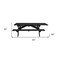 Homeroots 94" Charcoal Solid Wood Outdoor Picnic Table with Umbrella Hole 525022 - alternate 3