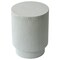 Leisuremod Eden 14 in Round Stone Side Table, Weatherproof Pedestal Base, Fully Assembled EST14LGR - alternate 6