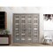 Sartodoors Sliding Closet Double Bi-fold Doors Grey Solid Core Modern Interior QUADRO4445DBF-NEB-72 x 96 (4* 18x96) - alternate 3