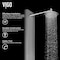 Vigo 67 in. H x 6 in. W 6-Jet Shower Panel System with Round Head and Hand Shower Wand, Stainless Steel VG08001 - alternate 3