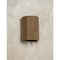 Luxury Lighting Oakheart 8.5 in Tall Wood-Look Ceramic 3-Sided LED Outdoor Wall Light, 2PK (2) TL192-Brk-ud-7 - alternate 2