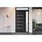 Vdomdoors Front Exterior Prehung Metal-Plastic Door, Manux 8415 Matte Black, Side and Top Sidelite Transom, O MANUX8415EXD-BLK-W36+16xH80+14-RH - alternate 2