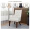 Leisuremod Spruce Collection Modern Wooden Dining Chair in White SC24W - alternate 2