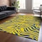 Homeroots 5' X 8' Yellow And Blue Animal Print Washable Indoor Outdoor Area Rug 600715 - alternate 3