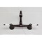 Kingston Brass Two-Handle Wall Mount Bridge Kitchen Faucet, Oil Rubbed Bronze KS3255PL - alternate 3