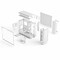 Fractal Design Meshify 3 XL RGB White Clear FDCMES3X06 - alternate 9