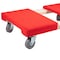 Mytee Products 19 inx32 in Carpeted Furniture Dolly 4 Wheels 1000 lbs.w/ 3.5 inx4 in Swivel Casters, 4PK MD-O1932x4 - alternate 4