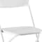 Homeroots Set of Four White Metal Outdoor Folding Stacking Dining Chairs, 4PK 639951 - alternate 2