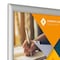 M&T Displays Snap Frame 6 in. X 9 in. Poster Size, 1in., Silver, Mitred Corner UCN255N009x5222 - alternate 2