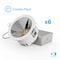 Infibrite 50 Deg Angle 4In 5CCT Selectable White 12 Watt 960LM 0-10V Dimmable LED Light 120-277V, 6PK IB-017-8-12W-10V-6PK - alternate 1