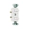 Pass & Seymour Double Combination Switch, 15 A, 120/277 VAC, Side Wire Terminal, White 690WGCC6 - alternate 2