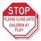 Signmission Stop Please Close Gate Children at, 10 inch X 10 inch, Aluminum Metal Signs, 2PK OC-A-2PACK-10-270 - alternate 1